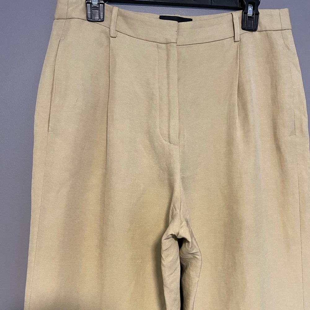 Nili Lotan Dayton Linen Silk Blend Wide Leg Trouser Pants - Picture 10 of 16